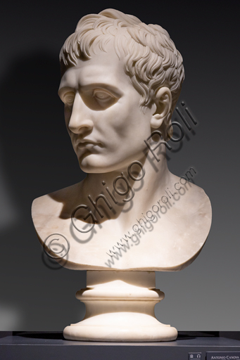  "Napoleon", 1804-09,  by Antonio Canova (1757 - 1822), Carrara marble bust.