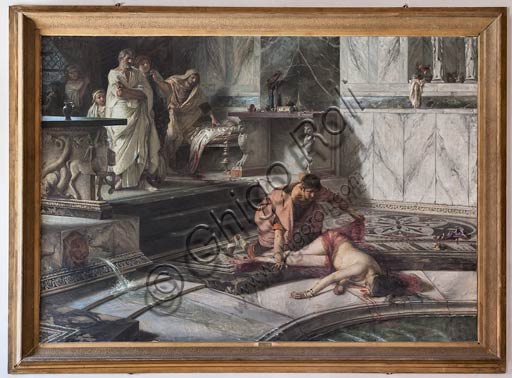Cremona, Palazzo del Comune, Sala della Consulta: "Nerone e Agrippina", di Antonio Rizzi.