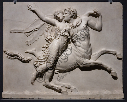  "Nessus Abducting Deianira", 1821-3, by Bertel Thorvaldsen (1770 - 1844), marble.