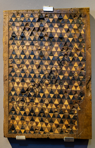  Orvieto, MODO (Museum of the Opera of the  Duomo of Orvieto): Lectern and fragments of the choir, by Siena masters, 1330 - 70, carved and inlaid wood.