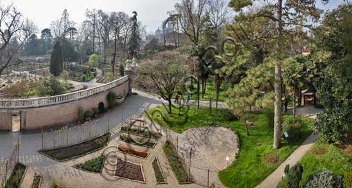 Padova, l'Orto Botanico: veduta dell'Hortus Cinctus.