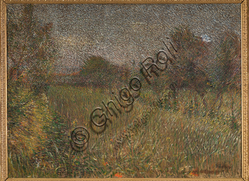 Collezione Assicoop - Unipol: Giovanni Battista Crema (1883 - 1964), "Paesaggio primaverile", olio su tela, cm 75,5 X 100.