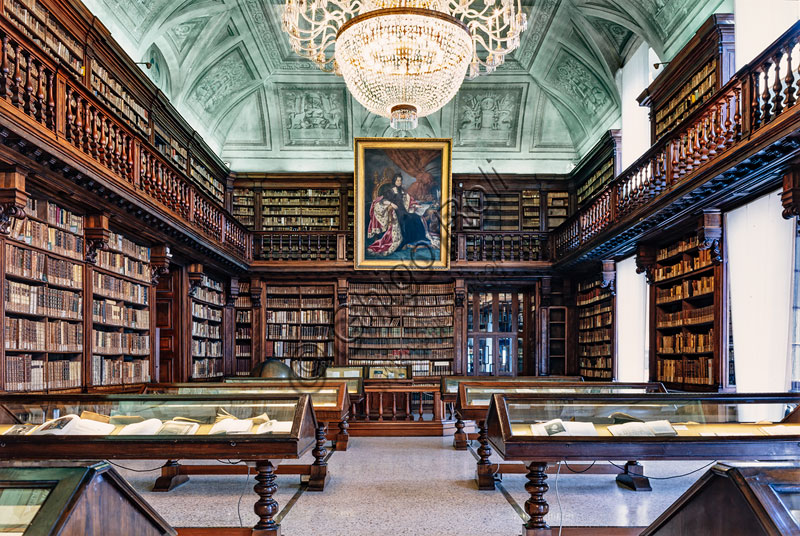  Palace of Brera, Braidense National Library: view of the Maria Teresa Room.