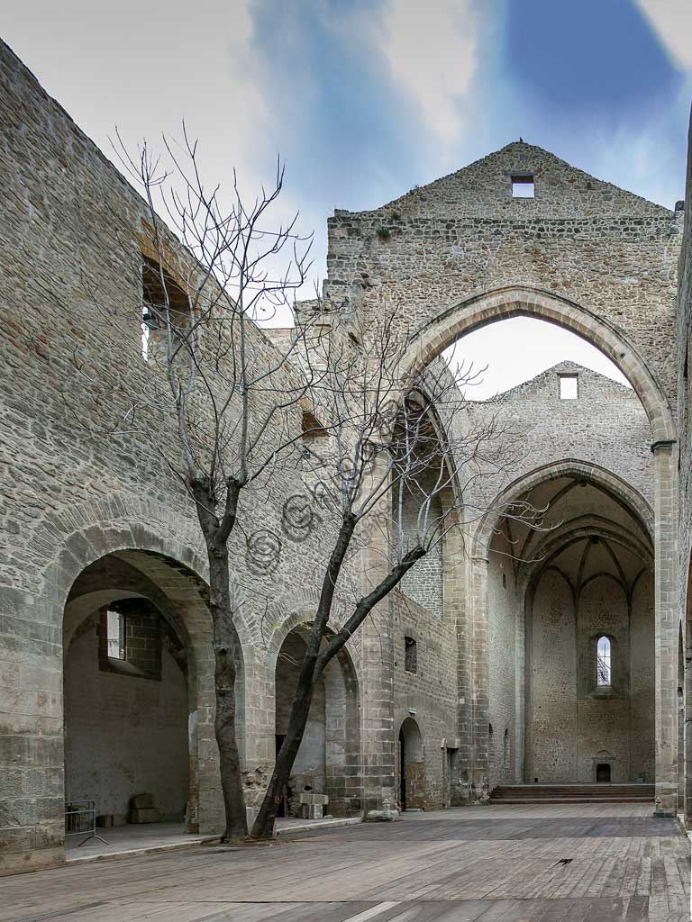 Palermo: internal view of the Church of St. Maria dello Spasimo.