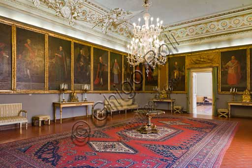 Palermo, Palazzo Reale o Palazzo dei Normanni, Appartamento Reale, Sala dei Viceré: veduta.