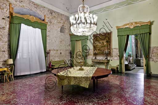 Palermo, Palazzo Reale o Palazzo dei Normanni, Appartamento Reale, Sala muri scrostati o Sala ex Presidenti: veduta.