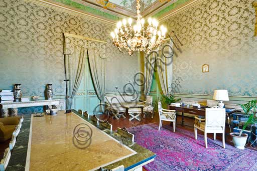 Palermo, The Royal Palace or Palazzo dei Normanni (Palace of the Normans), The Royal Apartment, the Green Room: view.