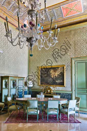 Palermo, The Royal Palace or Palazzo dei Normanni (Palace of the Normans), The Greek Tower, the Apartment of Charles III Borbone (The Formica Hall: view of one of the rooms.
