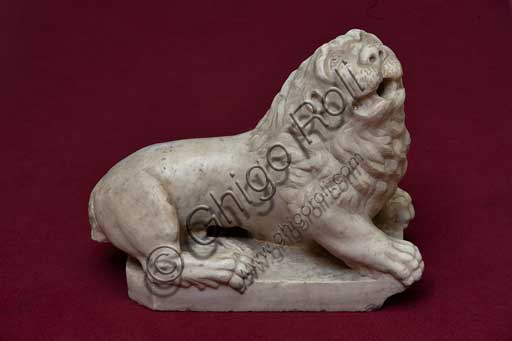 Palermo, The Royal Palace or Palazzo dei Normanni (Palace of the Normans), Joharia Tower, the Winds Room: marble lion (Norman age).