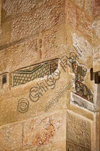 Palermo, Palazzo Reale o Palazzo dei Normanni,  Torre Pisana, Sala di Rappresentanza della Presidenza:resti di mosaici di epoca normanna.