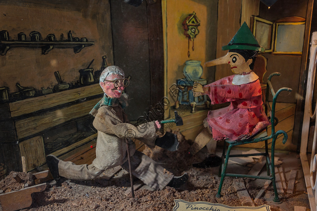 Pinocchio Park, the Mechanical Theatre: one of the scenes with Pinocchio and Geppetto.