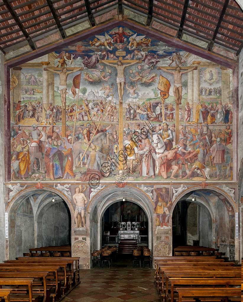 Lugano, Church of St. Mary of Angels: "Passion and Crucifixion of Christ", frescoes by Bernardino Luini, 1529.