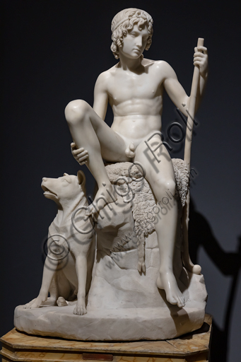  "The Sheperd Boy", 1823-26, by Bertel Thorvaldsen (1770 - 1844), Carrara marble.