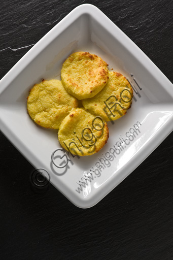  A plate of "gnocchi alla romana" (kind of typical Italian first course).