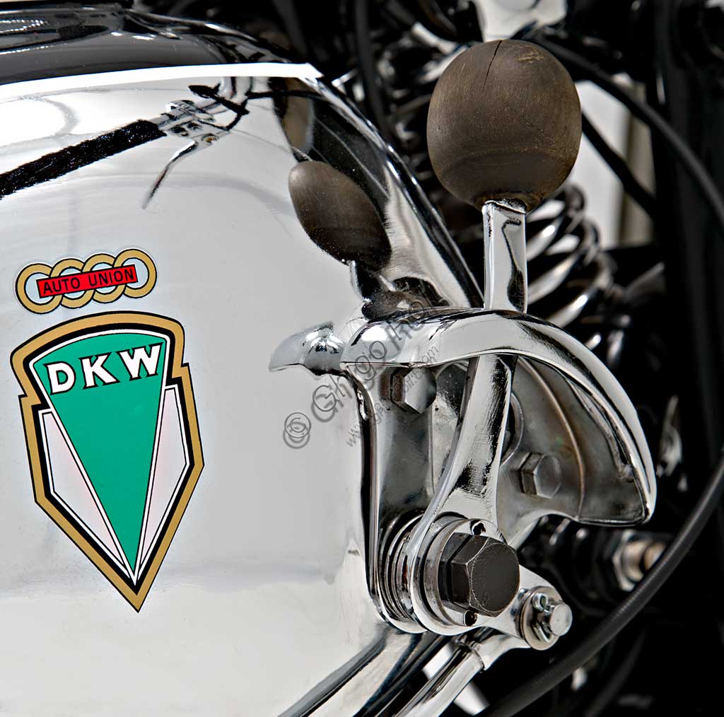 Ancient Motorbike DKW UB 350 Sport.