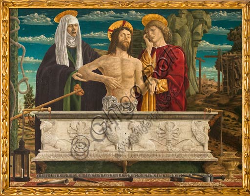 Modena, Galleria Estense: "Pietà", di Bartolomeo Bonascia (Bonasia), noto dal 1468 al 1527.