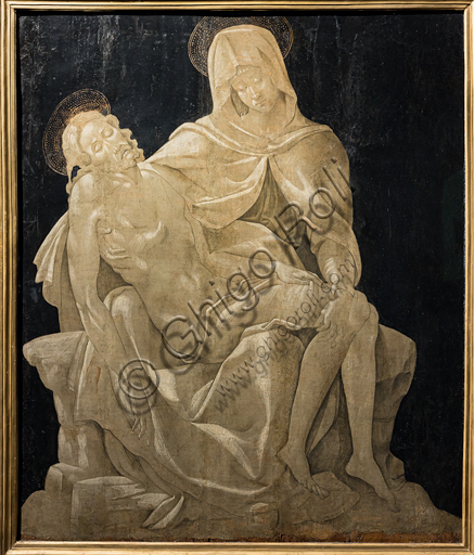 “Pietà”, di Piero d’Argenta (?) o di seguace di Michelangelo, 1497-99 circa.