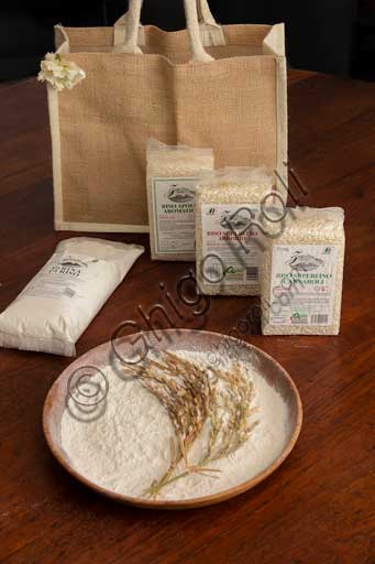 Typical products: different kind of rice and rice flour made in Jolanda di Savoia (the rice capital in the area of the Po Delta).
