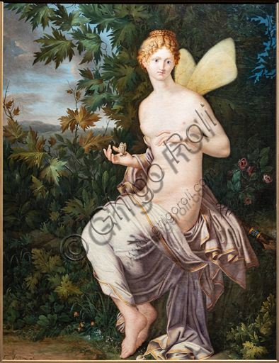 "Psiche", 1808, di Agostino Comerio (1784-1829), olio su tela.