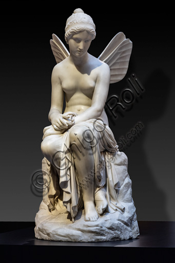Pietro Tenerani: "Psyche Abandoned", Model,marble sculpture, 1816.