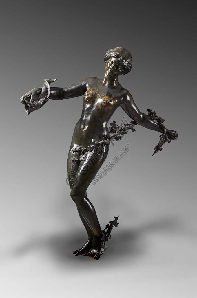 Assicoop - Unipol Collection: Ernesto Gazzeri, "Girl with Cornucopia"; bronze.
