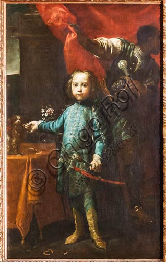  Modena, Civic Museum of Art: "Portrait of General Pallfly's son", by Giuseppe Maria Crespi known as "The Spanish Man" (Bologna 1665-1747). Oil painting.