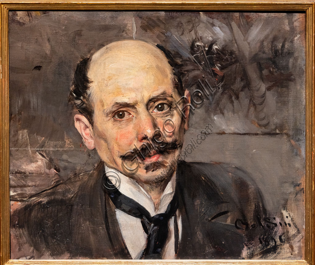 “Portrait of the painter  J.B. Edouard Detaille”, by Giovanni Boldini, 1896, oil painting on canvas.