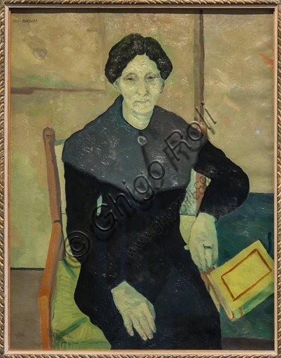 Museo Novecento:"Ritratto della madre", di Renato Birolli, 1940. Olio su tela.