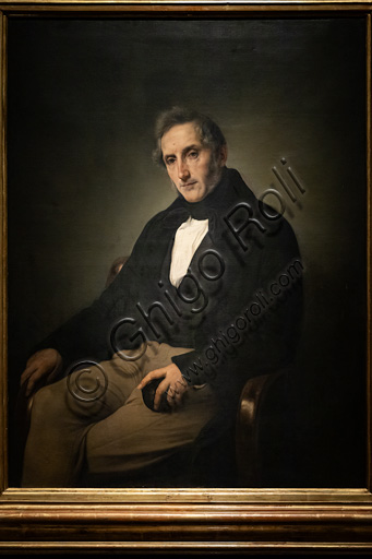 Francesco Hayez: "Portrait of Alessandro Manzoni", oil painting, (1841) 1874.