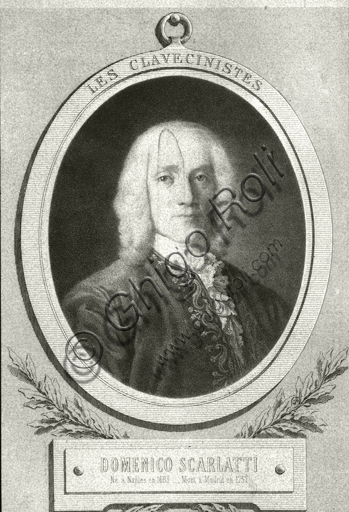  "Portrait of Domenico Scarlatti". Lithograph.