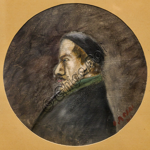 Museo Novecento: "Ritratto di Elio Vittorini ",  di Ottone Rosai, 1941. Olio su tela.