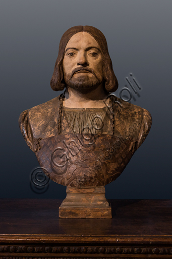  "Portrait of Girolamo Andreasi", by Gian Cristoforo Romano, polychrome terracotta, first decade XVI century.