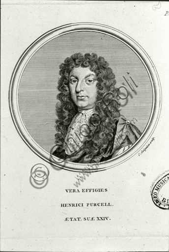  "Portrait of Henry Purcell". Engraving.