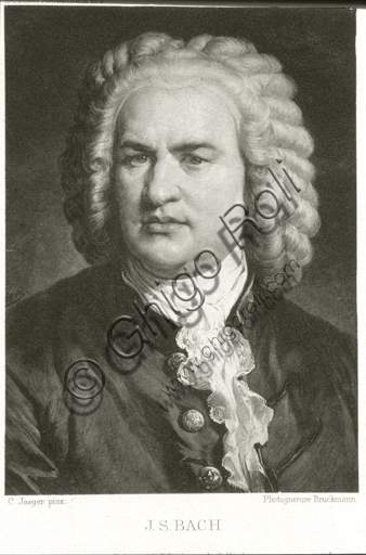  "Portrait of Johann Sebastian Bach". Photogravure.