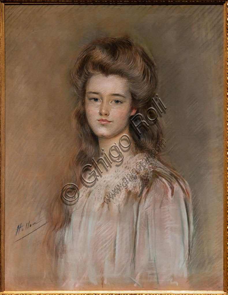 “Ritratto di Louise Alida Livingstone”, di Paul César Helleu, 1895, pastello su tela.