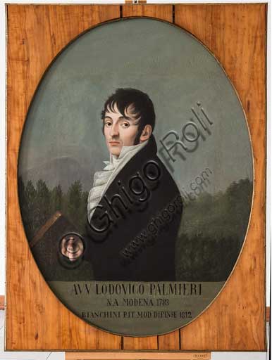 Collezione Assicoop - Unipol,   inv. n° 476: Ippolito Bianchini Ciarlini (1767 - 1849); "Ritratto di Ludovico Palmieri", olio su tela, 109 x 82.