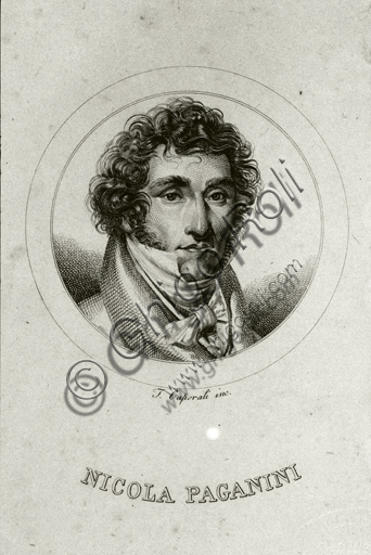  "Portrait of Niccolò Paganini", engraving.