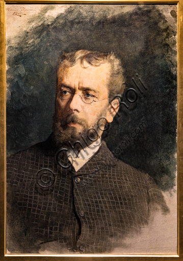 Edoardo Gelli: "Portrait of Telemaco Signorini", 1880-5, oil painting on canvas.