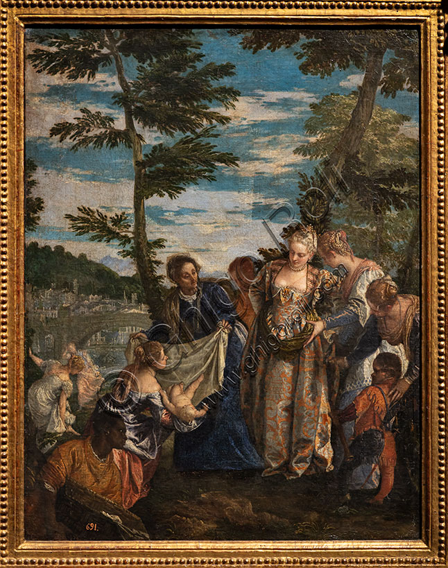 “Ritrovamento di Mosè”, di Paolo Caliari, detto il Veronese, 1580, olio su tela.