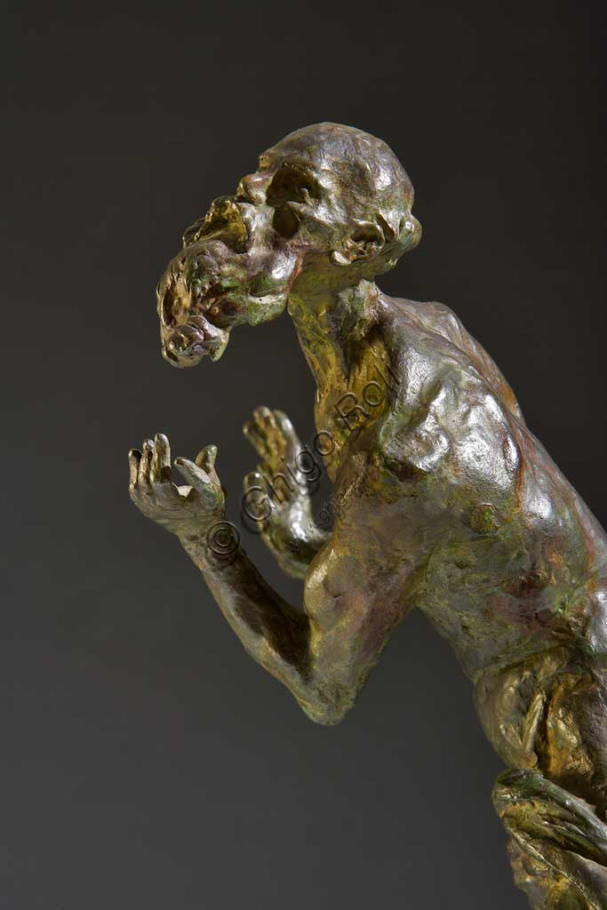 Assicoop - Unipol Collection: Giuseppe Graziosi (1879-1942), "Saint Jerome". Bronze statue, h cm 63.