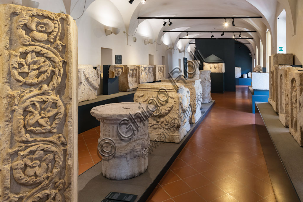 Brescia, "Santa Giulia, Museum of the City" (Unesco site since 2011): a room displaying Roman finds