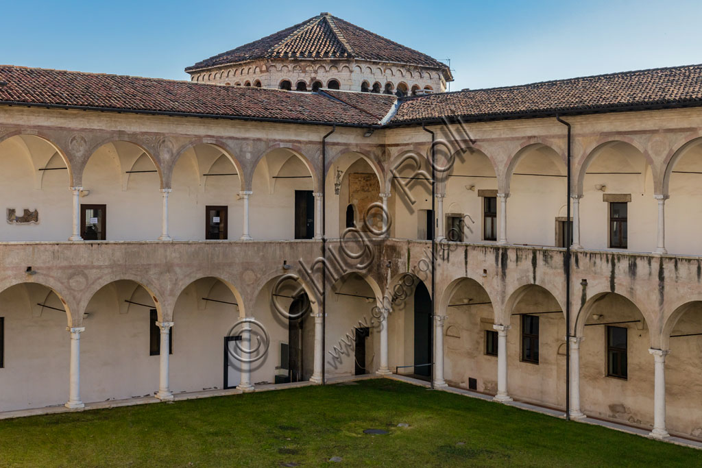 Brescia, "Santa Giulia, Museum of the City" (Unesco site since 2011): cloister and tiburon of the Church of Santa Maria in Solario.