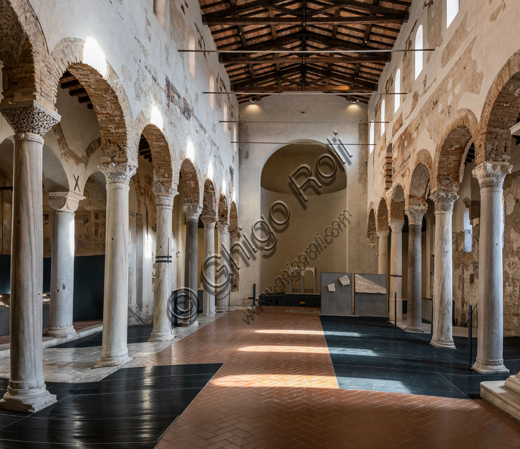 Brescia, "Santa Giulia, Museum of the City" (Unesco site since 2011): interior of the Chruch of San Salvatore.