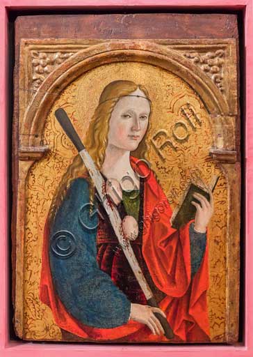 Bergamo, Museo Bernareggi: "Sant'Agata", di Bernardo o Antonio Marinoni, (notizie dal 1493 al 1533/45).