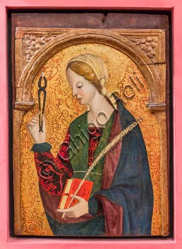 Bergamo, Bernareggi Museum: " St. Apollonia", by Bernardo or Antonio Marinoni (about 1493 - 1533/45).