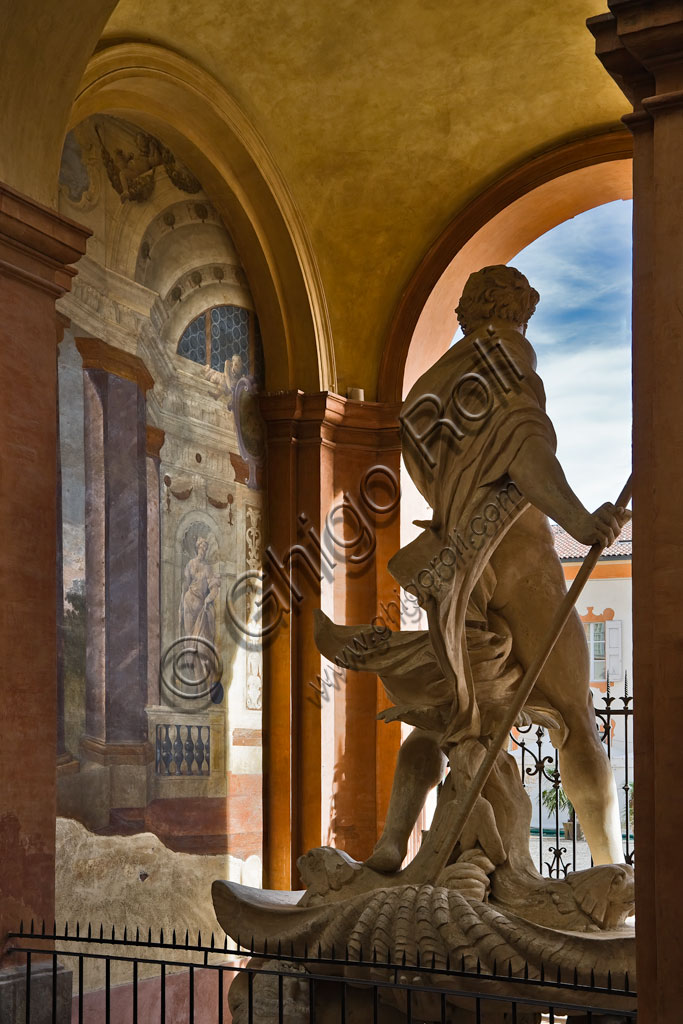Sassuolo, Este Ducal Palace: “Neptune”, statue by Antonio Raggi.