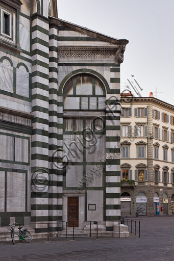 Florence, the Baptistery of St. John, exterior: the Northern side of the "Scarsella".