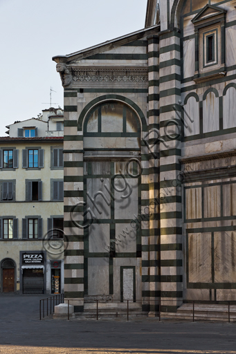 Florence, the Baptistery of St. John, exterior: the Southern side of the "Scarsella".