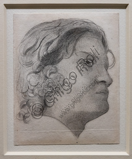  "Spencer Deverell", study for "The Twelfth Night",  (1852-3)  by Walter Howell Deverell (1827 - 54); graphite on paper.