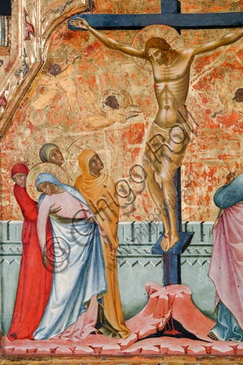   Rome, National Museum of Palazzo Venezia (from the church of St. George in Piran, Slovenia): Paolo Veneziano,  Crucifixion (1355). Detail.